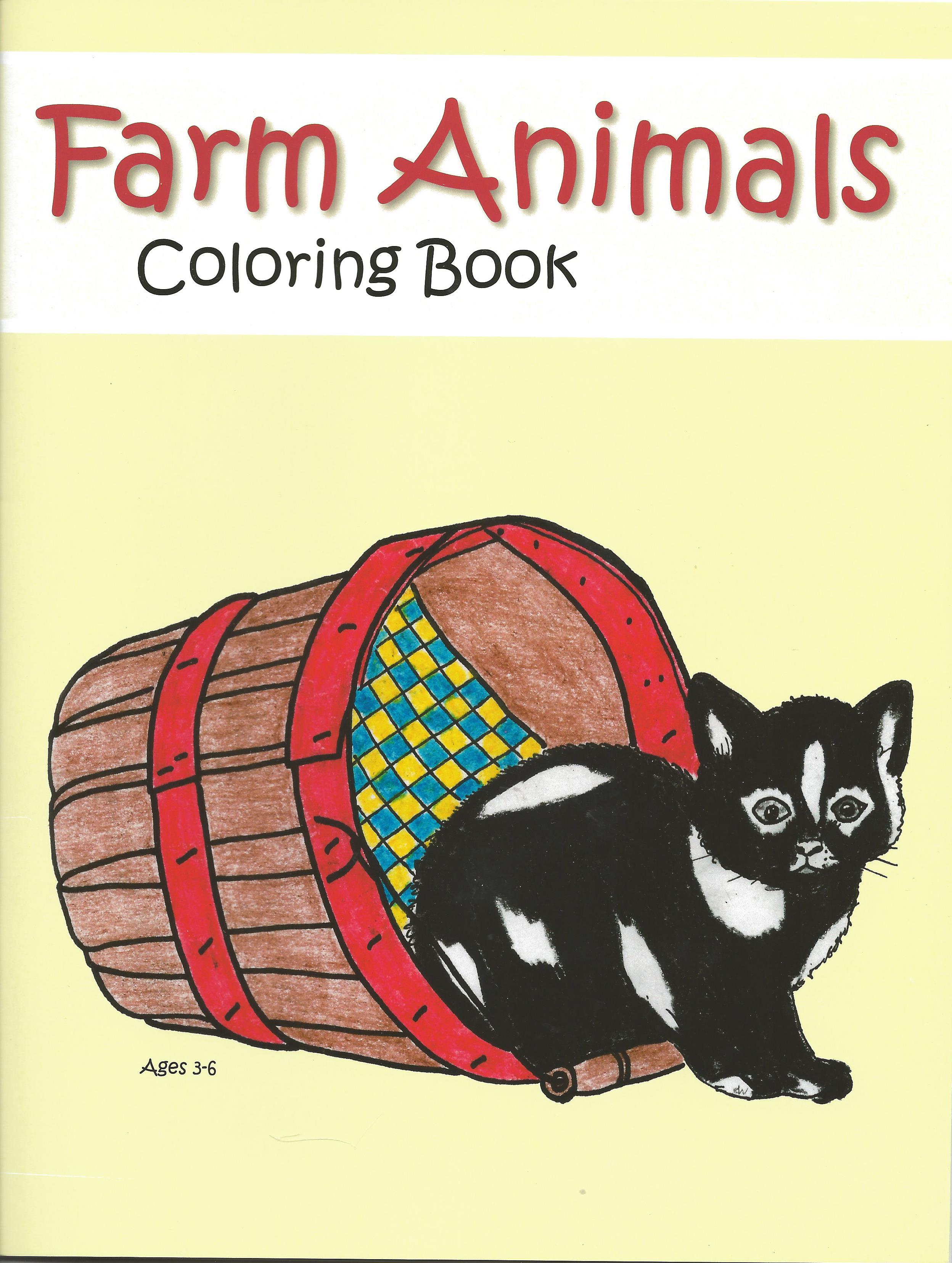FARM ANIMALS COLORING BOOK